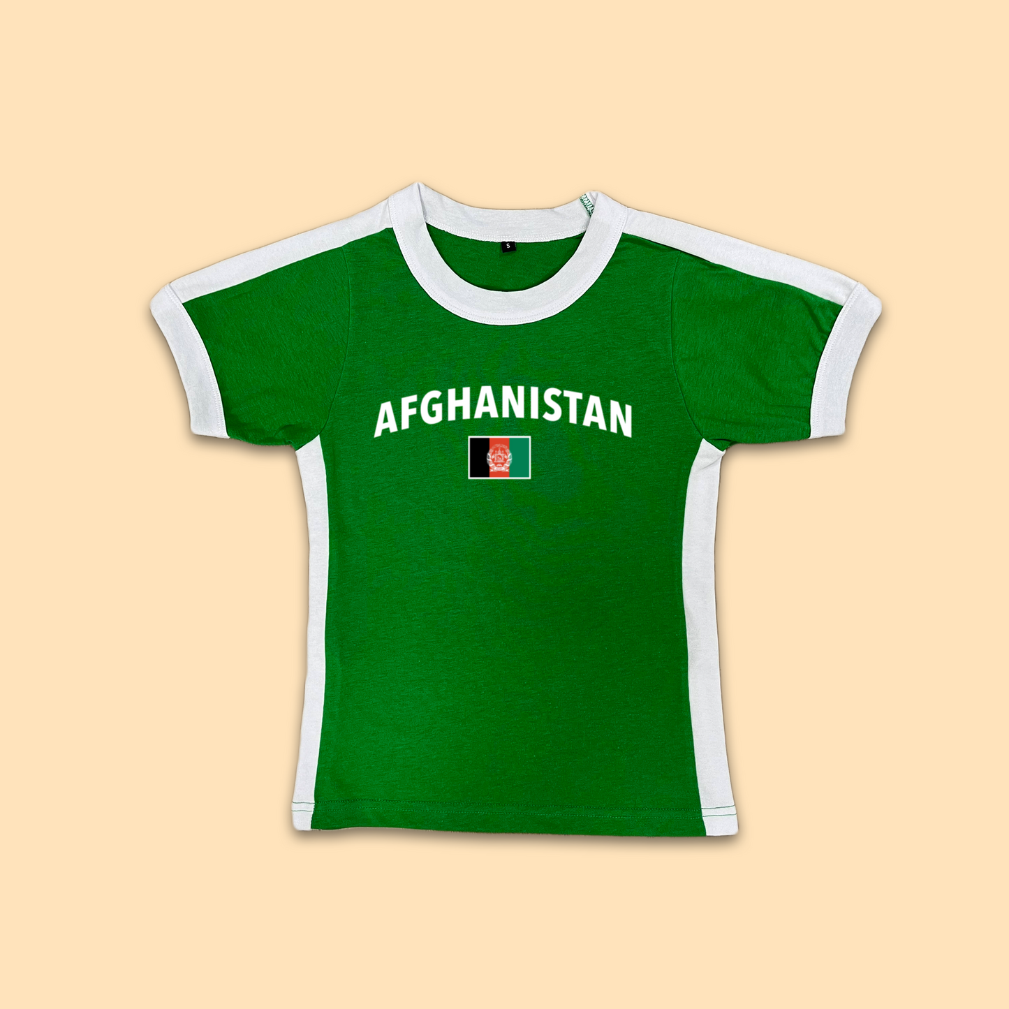 Afghanistan Womens Baby Tee Jersey