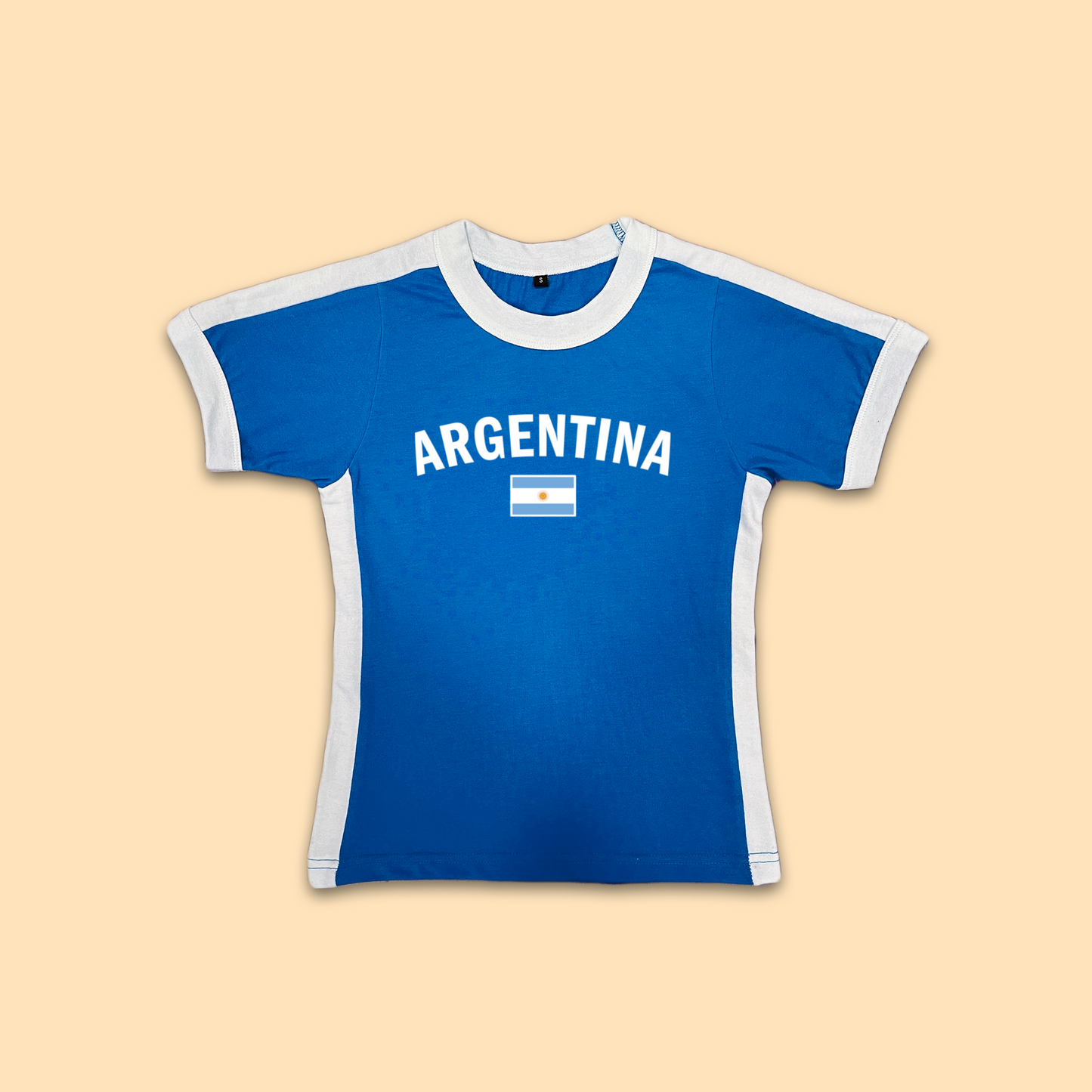 Argentina Womens Baby Tee Jersey