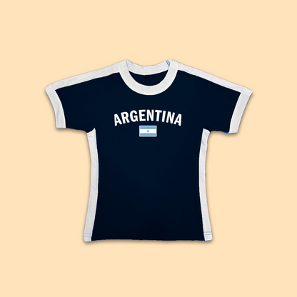 Argentina Womens Baby Tee Jersey