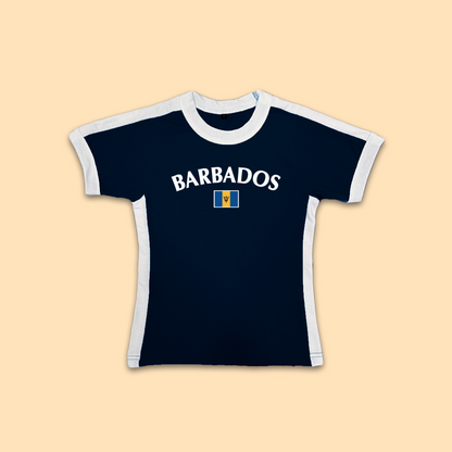 Barbados Womens Baby Tee Jersey