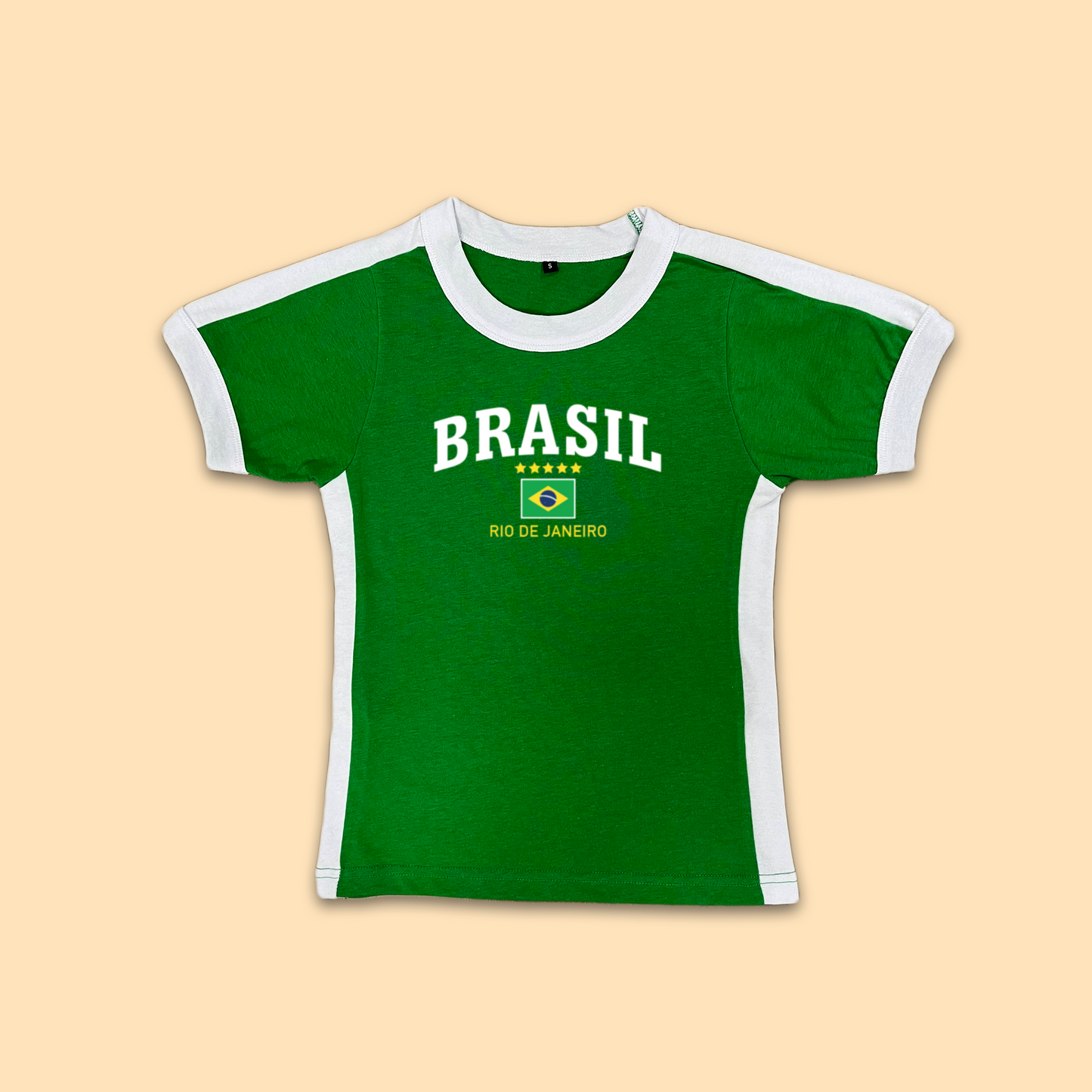 Brazil Womens Baby Tee Jersey