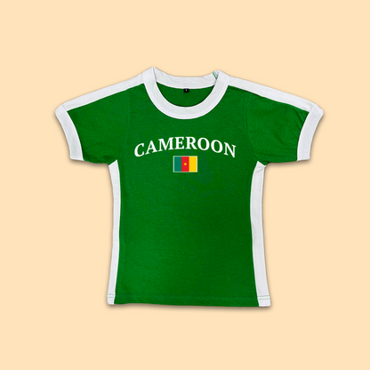 Cameroon Womens Baby Tee Jersey