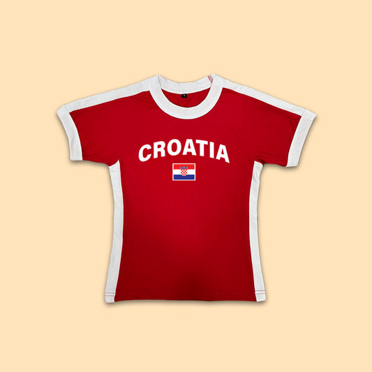 Croatia Womens Baby Tee Jersey