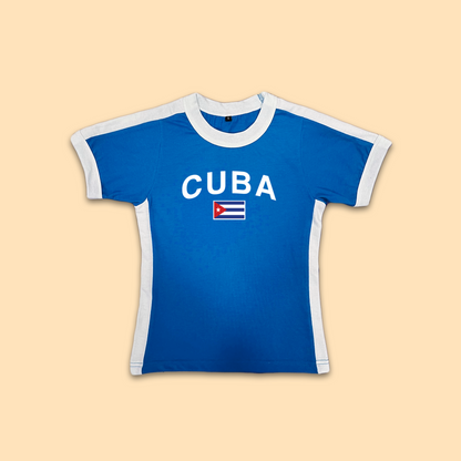 Cuba Womens Baby Tee Jersey