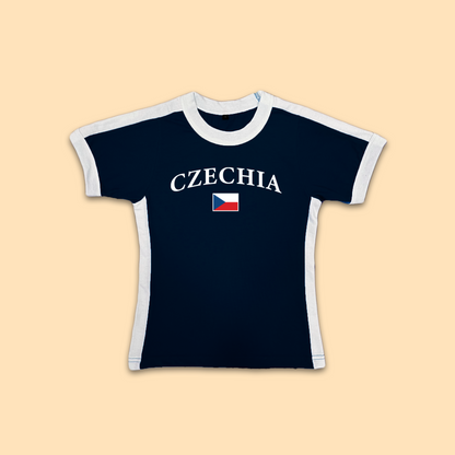 Czech Republic Womens Baby Tee Jersey