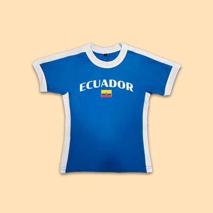 Ecuador Womens Baby Tee Jersey