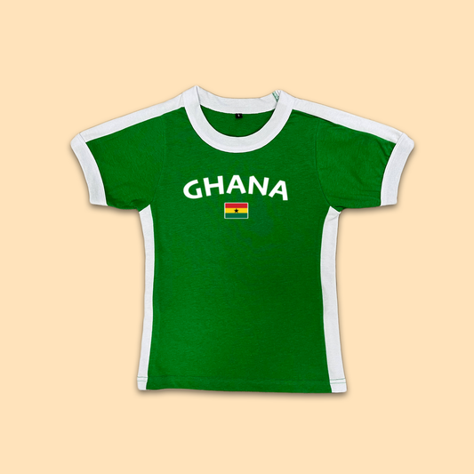 Ghana Womens Baby Tee Jersey