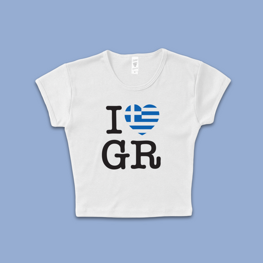 I Love Greece Baby T Shirt