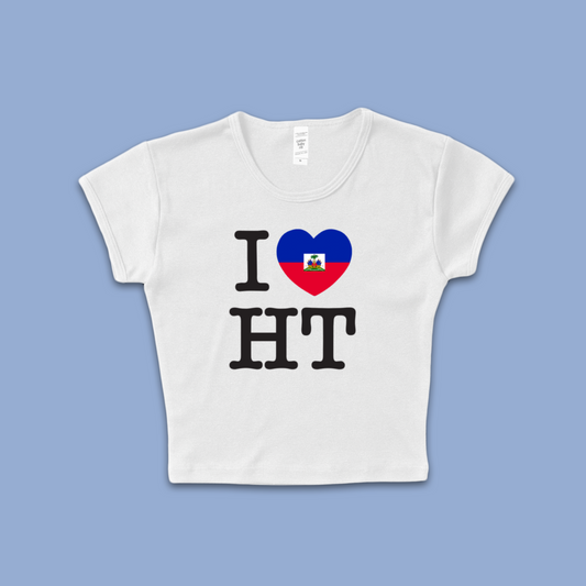 I Love Haiti Baby T Shirt