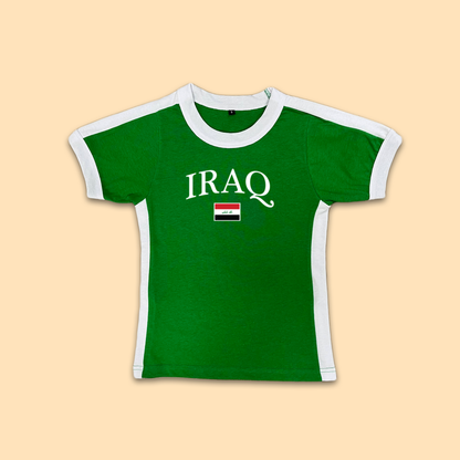 Iraq Womens Baby Tee Jersey