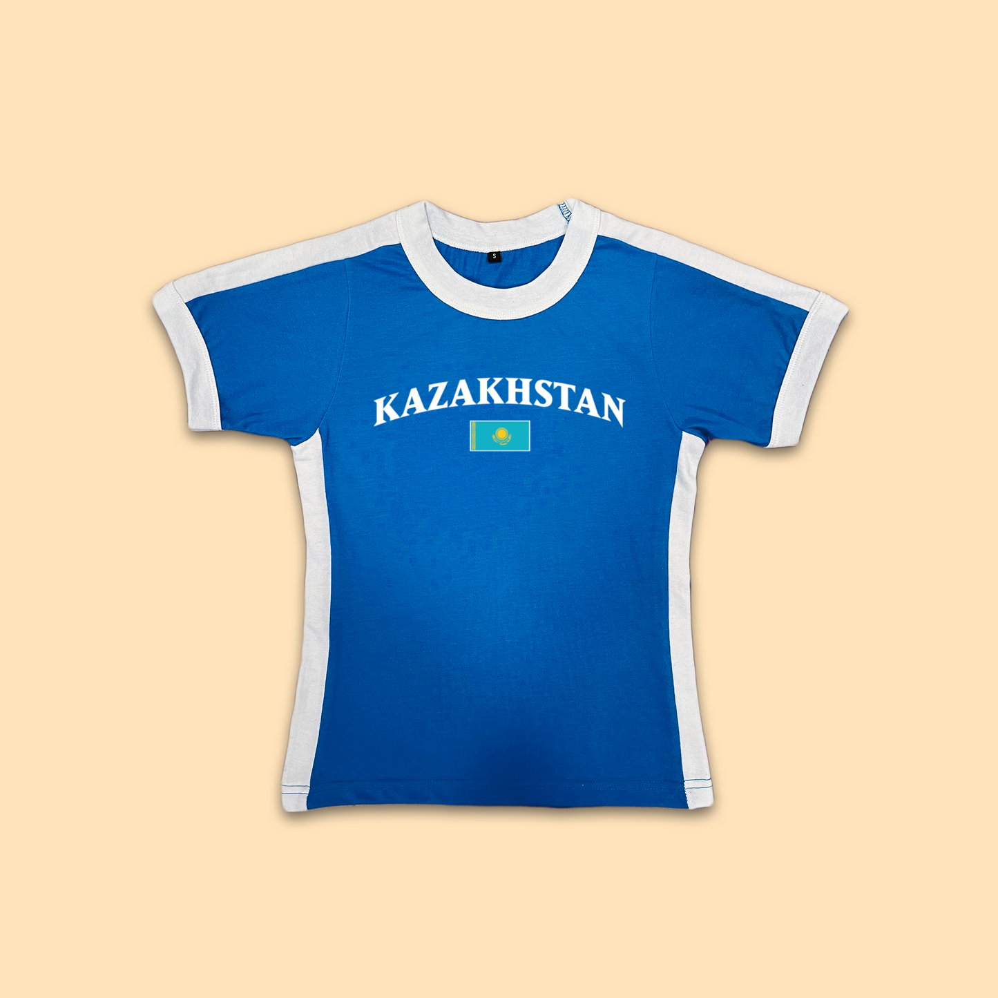 Kazakhstan Womens Baby Tee Jersey