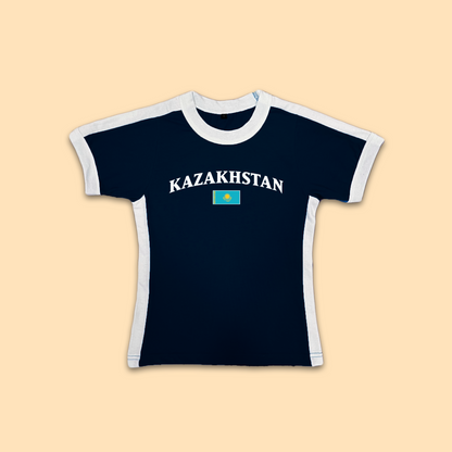 Kazakhstan Womens Baby Tee Jersey