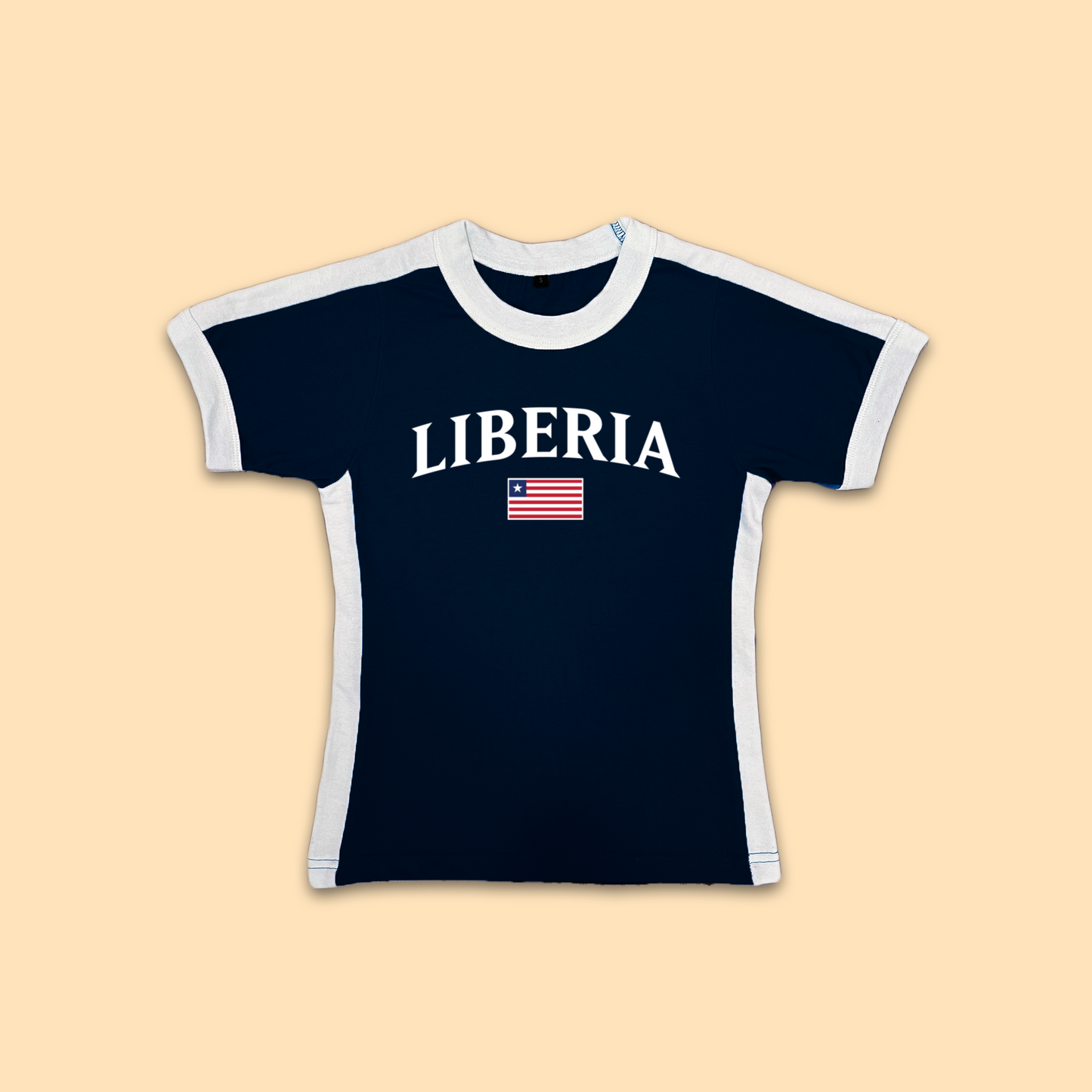 Liberia Womens Baby Tee Jersey