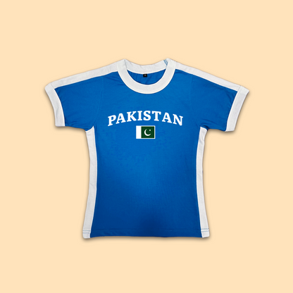 Pakistan Womens Baby Tee Jersey