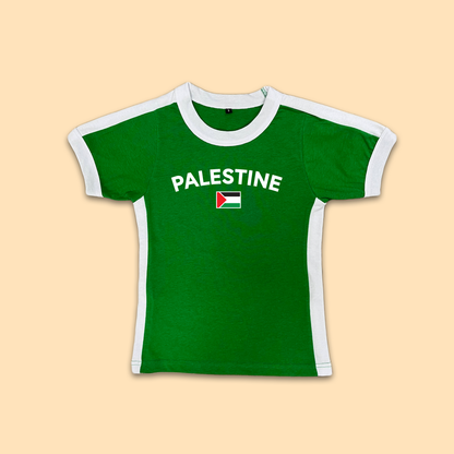 Palestine Womens Baby Tee Jersey