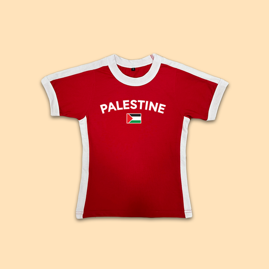 Palestine Womens Baby Tee Jersey