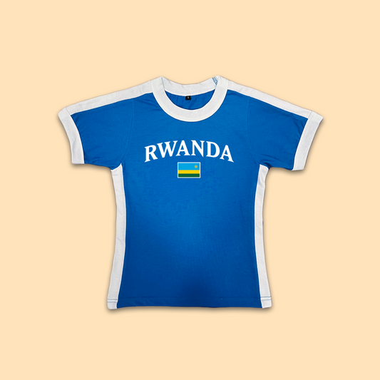 Rwanda Womens Baby Tee Jersey