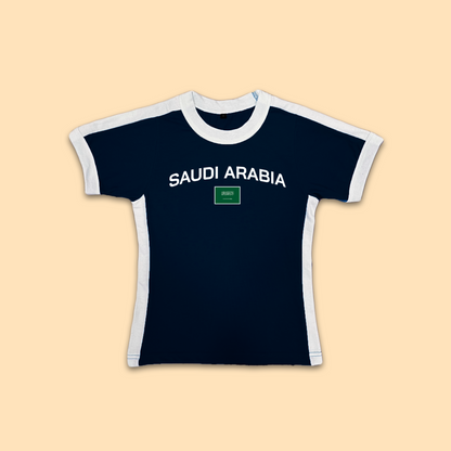 Saudi Arabia Womens Baby Tee Jersey