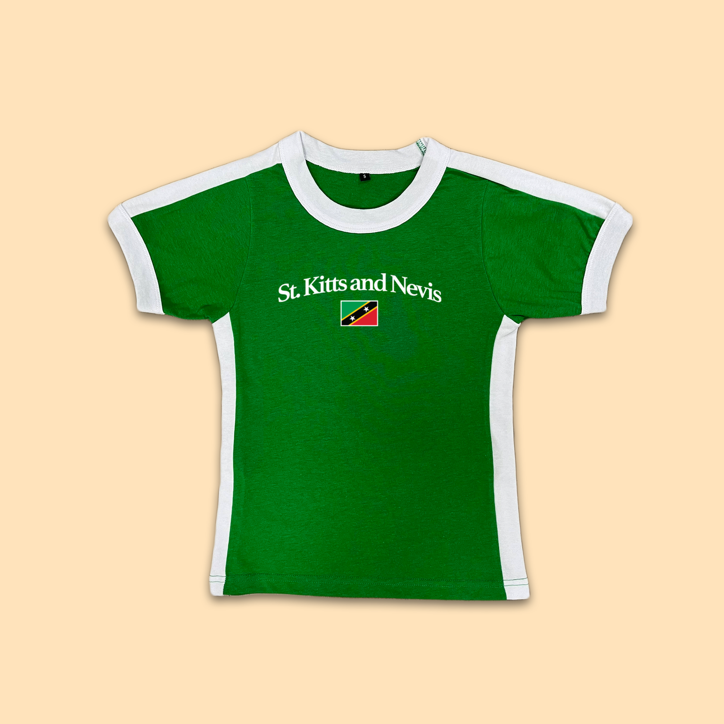 St. Kitts and Nevis Womens Baby Tee Jersey