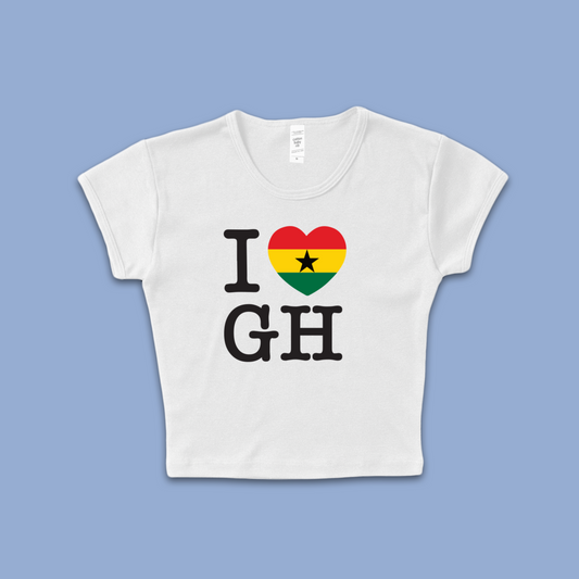 I Love Ghana Baby T Shirt