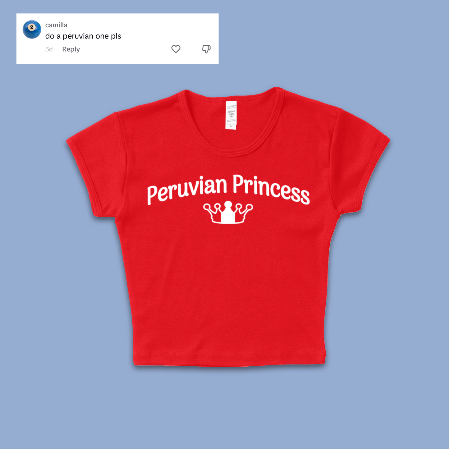 Peruvian Princess Baby T Shirt