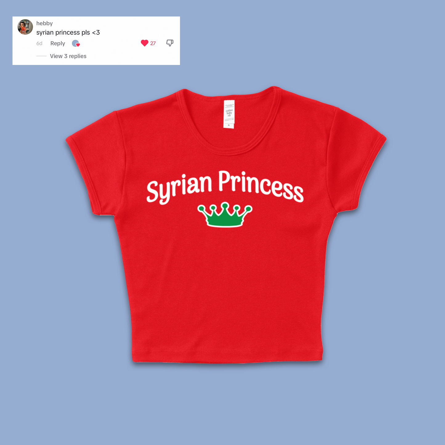 Syrian Princess Baby T Shirt